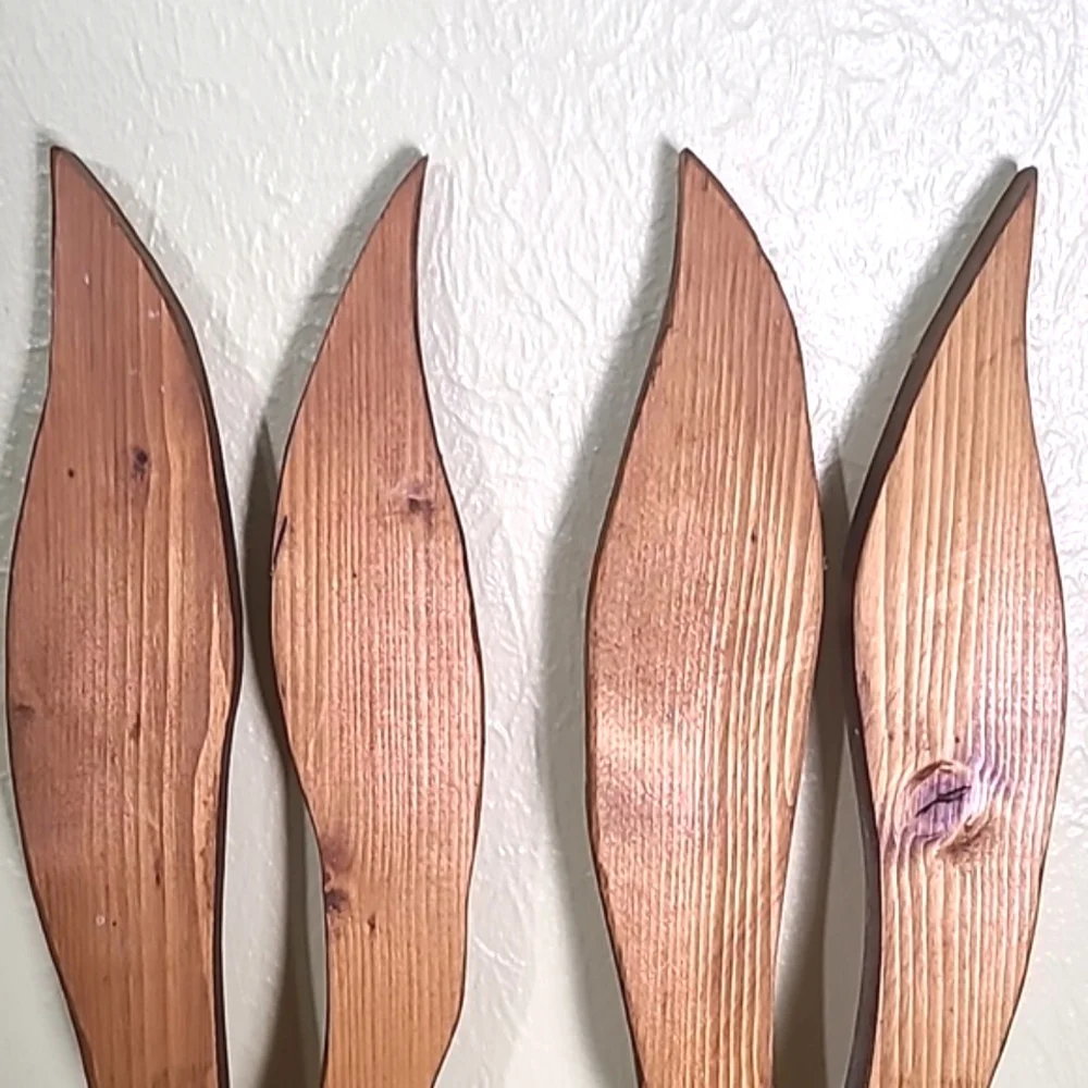 Wooden Rabbits with Big Ears, Set of 2 - Picture 3 of 4